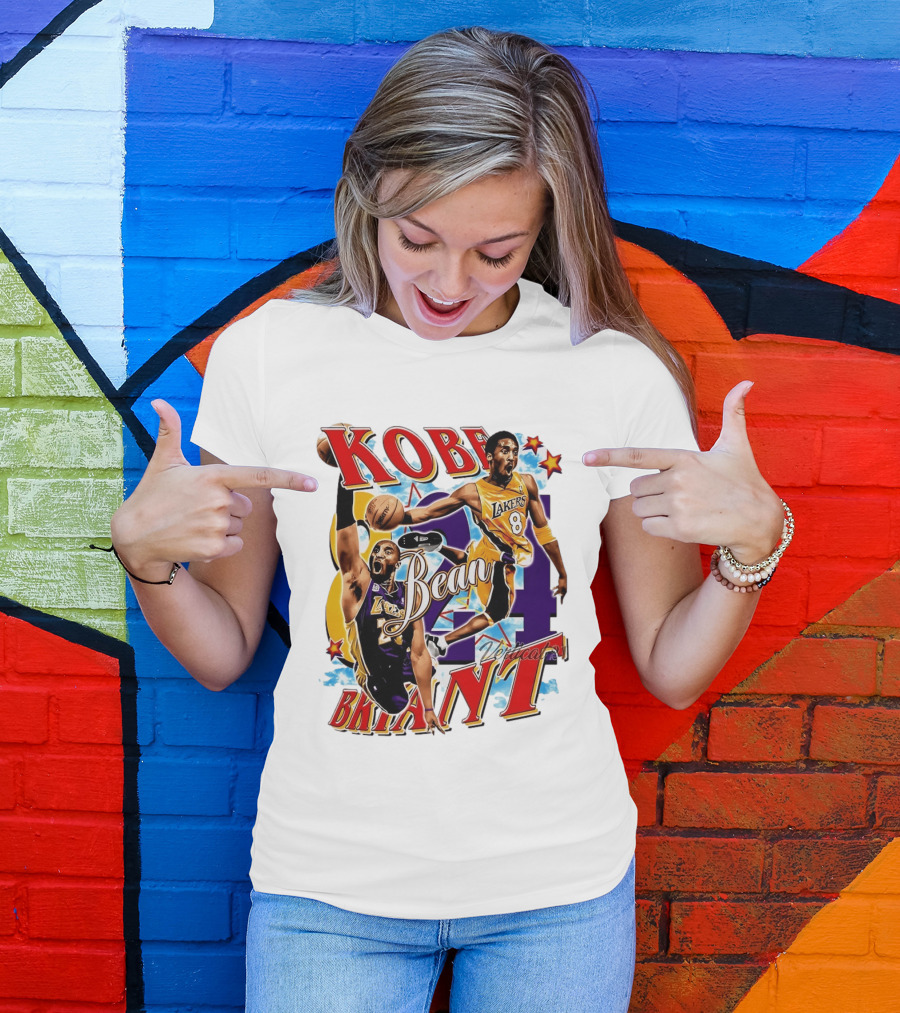 Kobe Bryant Bean Los Angeles Lakers 24 Dedication T-Shirt