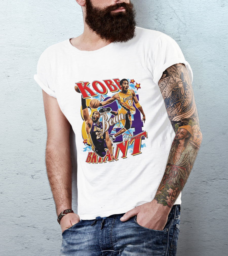Kobe Bryant Bean Los Angeles Lakers 24 Dedication T-Shirt
