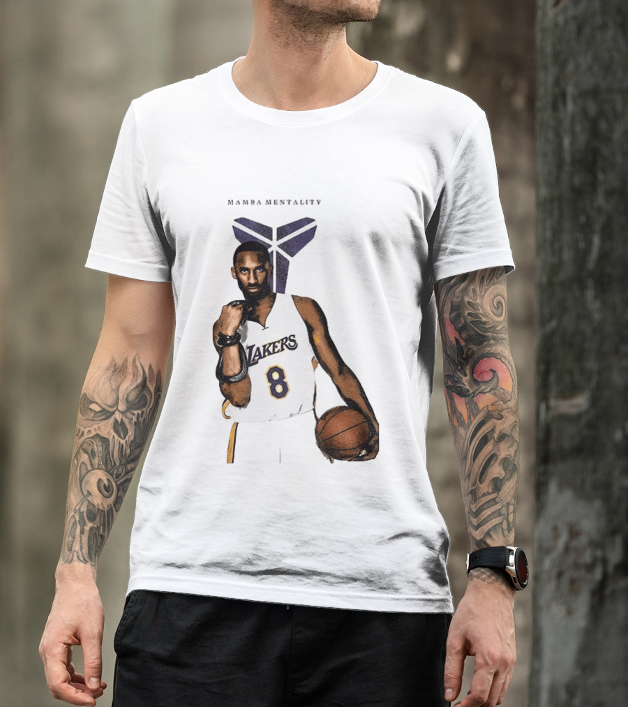 Kobe Bryant Mamba Mentality Los Angeles Lakers 8 Basketball Player T-Shirt