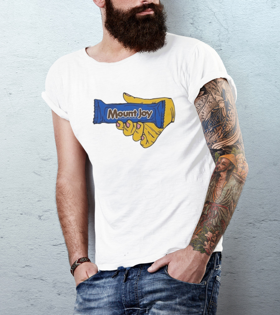 Mount Joy Candy Wrapper Hand Holding T-Shirt