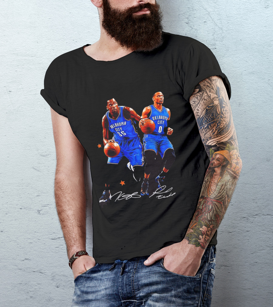 Russell Westbrook Kevin Durant Oklahoma City Thunder NBA 35 0 T-Shirt