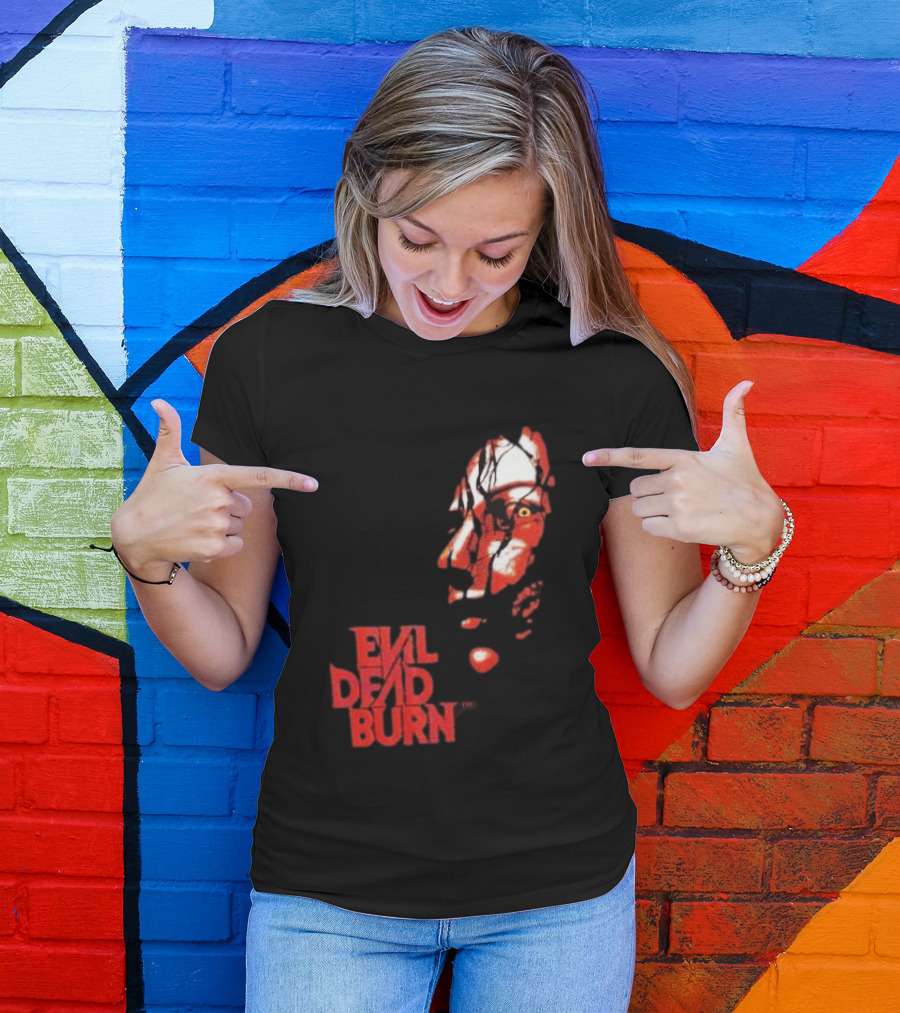 Halloween Horror Nights 2026 Evil Dead Burn Face Red T-Shirt