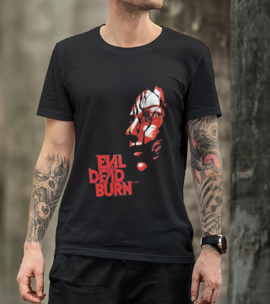 Halloween Horror Nights 2026 Evil Dead Burn Face Red T-Shirt