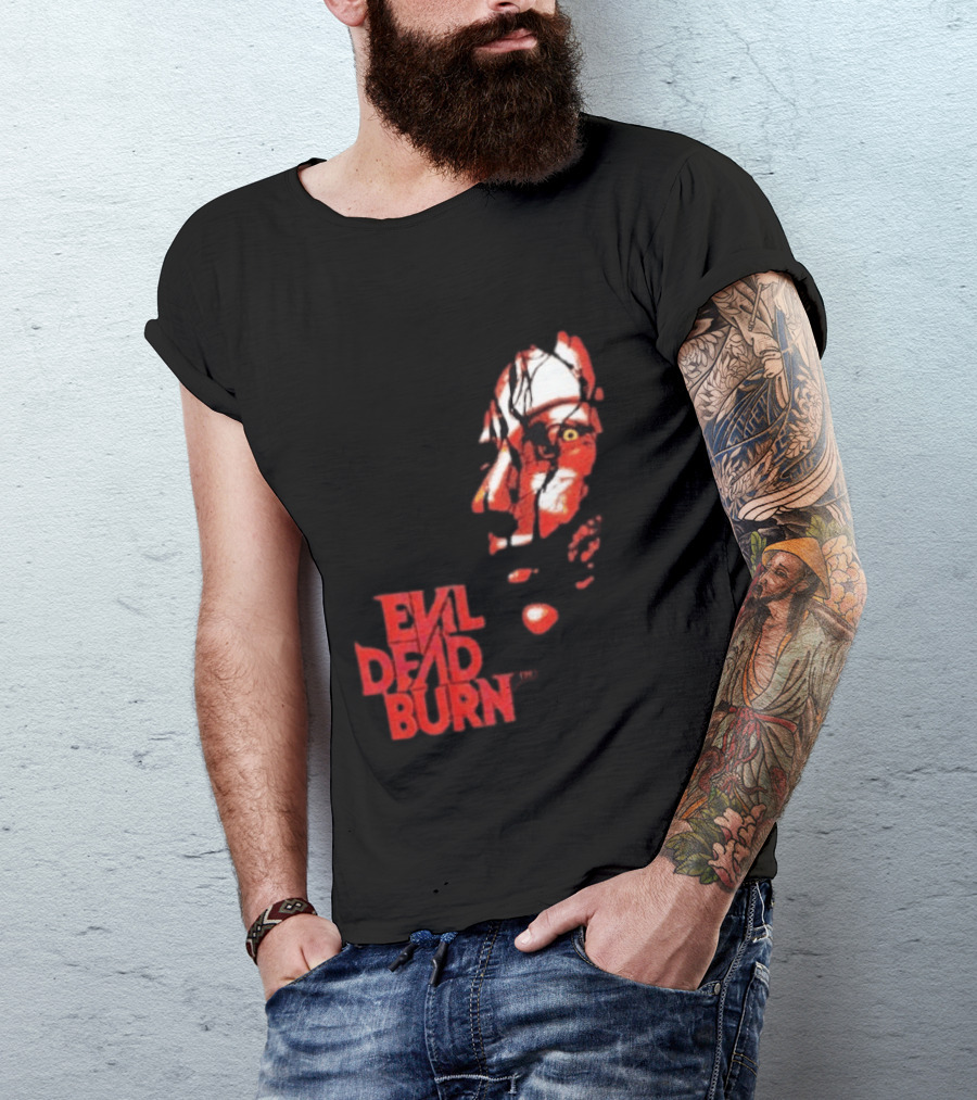 Halloween Horror Nights 2026 Evil Dead Burn Face Red T-Shirt