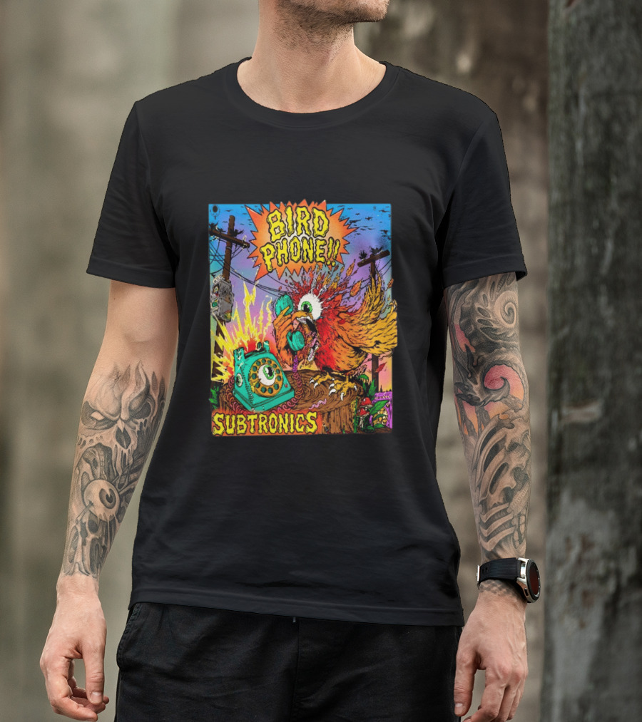 SUBTRONICS Bird Phone 2026 Friday Explosion T-Shirt