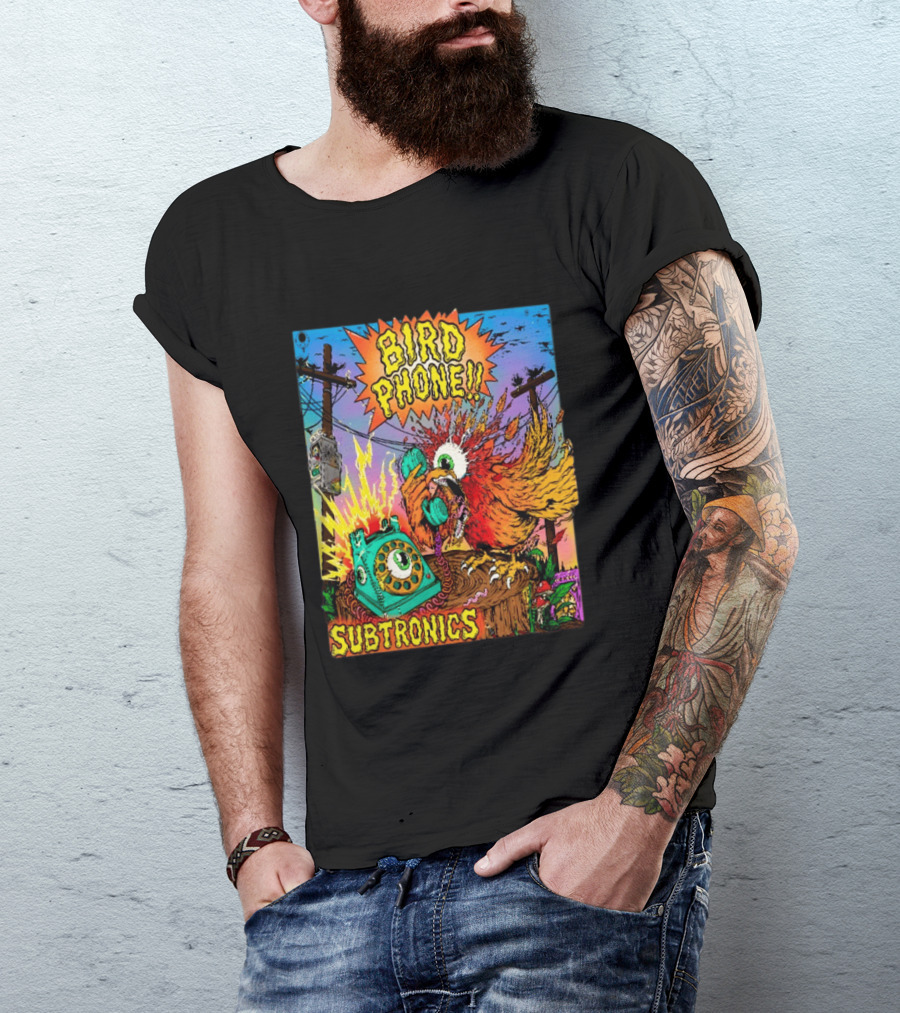 SUBTRONICS Bird Phone 2026 Friday Explosion T-Shirt