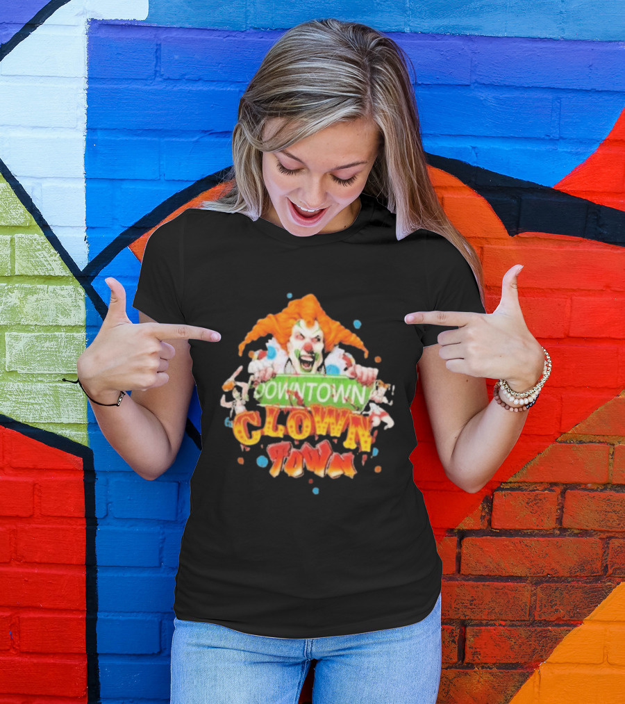 Halloween Horror Nights Downtown Clown Town Creepy Carnival Clown T-Shirt