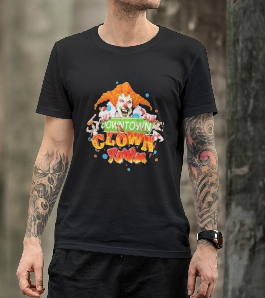 Halloween Horror Nights Downtown Clown Town Creepy Carnival Clown T-Shirt