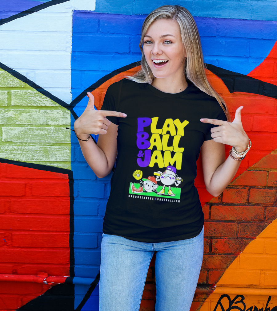 Play Ball Jam Uncrustables Baseball Fun T-Shirt
