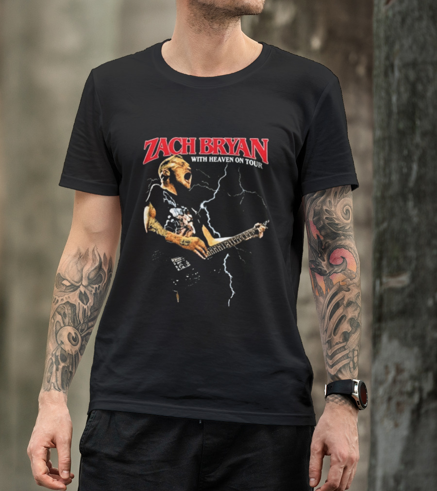 Zach Bryan With Heaven On Tour Live 8.13.2026 Empower Field Mile High Denver Co T-Shirt