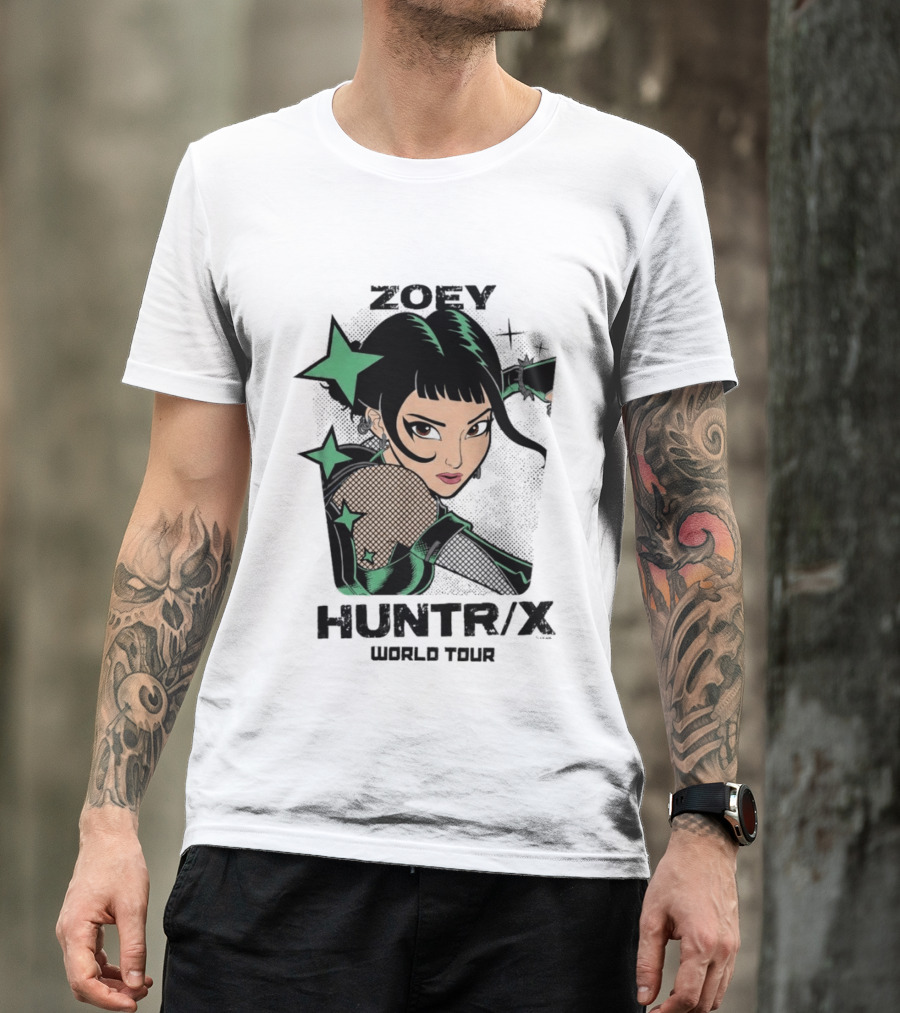 Zoey Huntr/X Girlz Tour Kpop Demon Hunters T-Shirt