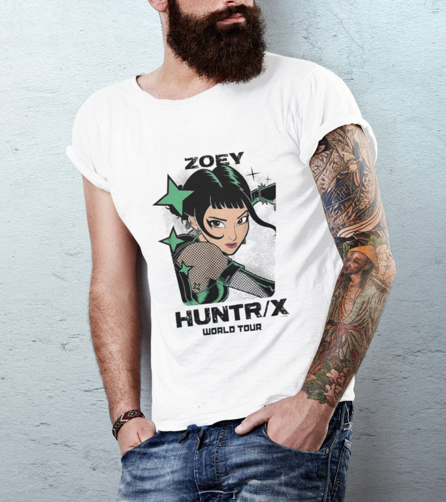 Zoey Huntr/X Girlz Tour Kpop Demon Hunters T-Shirt