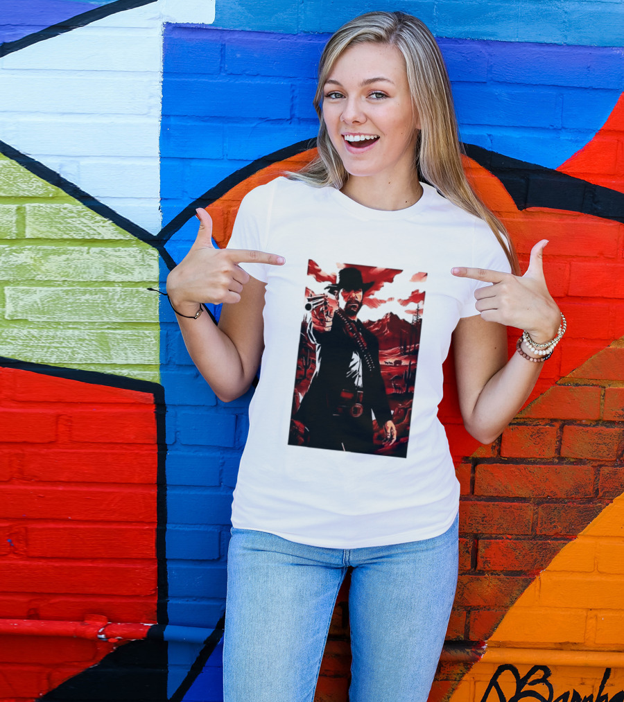 Red Dead Redemption 2 Cowboy Illustration Best Game Ever Made T-Shirt
