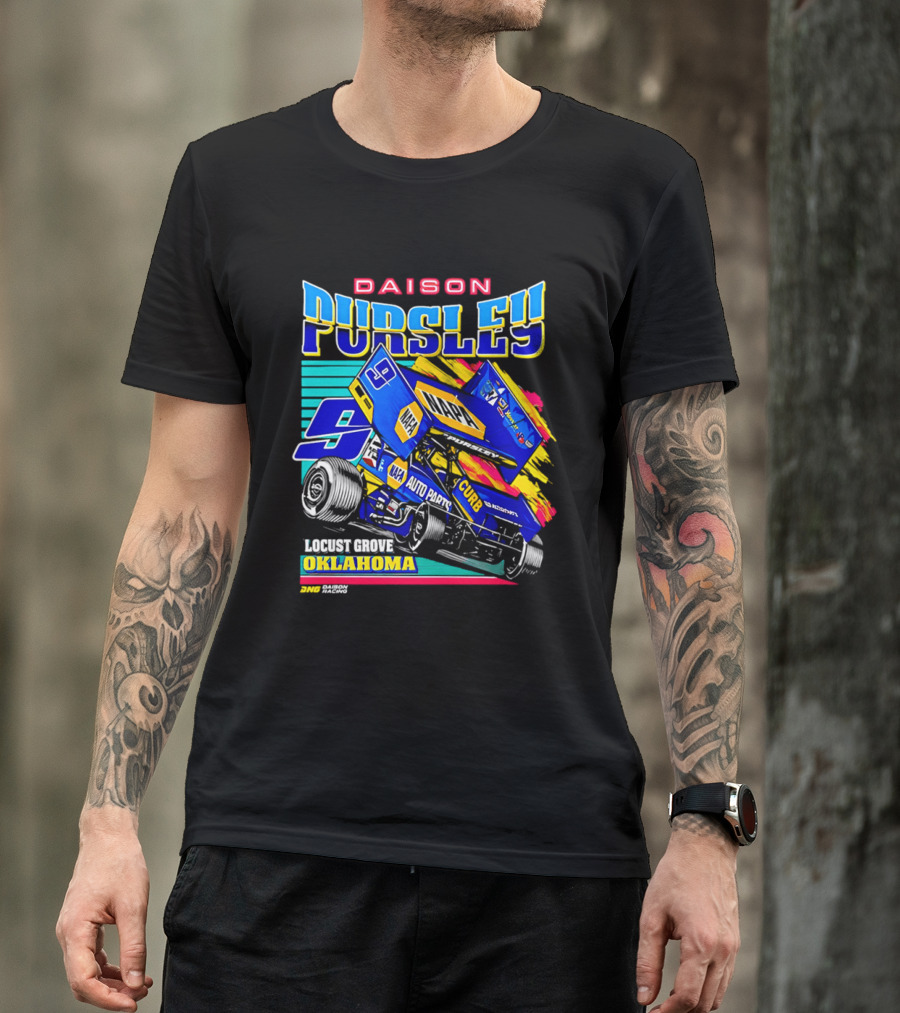 Daison Pursley Locust Grove Oklahoma Sprint Car Racing 9 Team T-Shirt