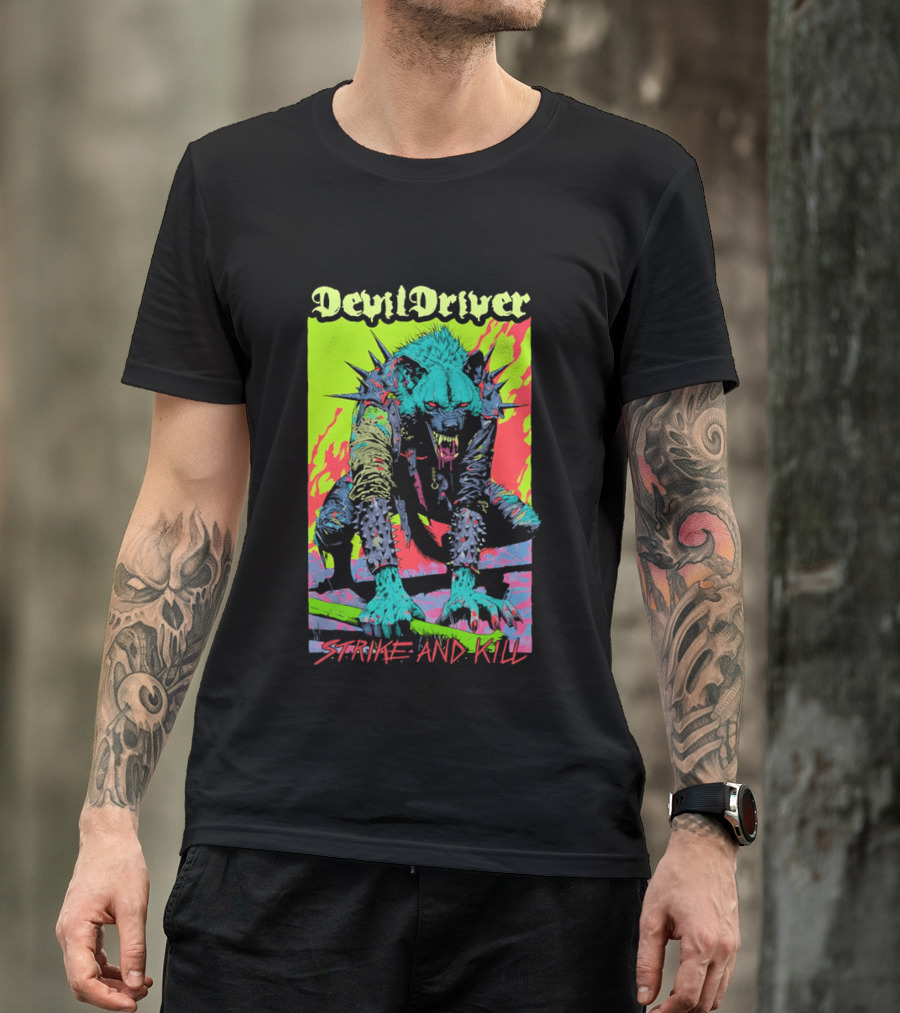 DevilDriver Strive And Kill Bone Hyena T-Shirt