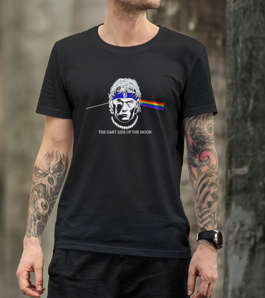 The Dart Side Of The Moon Rainbow Prism Luke Littler T-Shirt