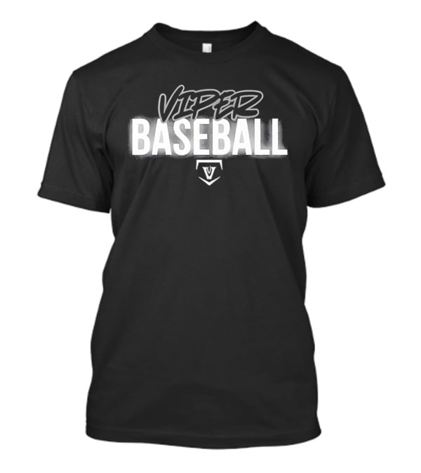 Viper Baseball Home Plate Spray Paint Stencil T-Shirt