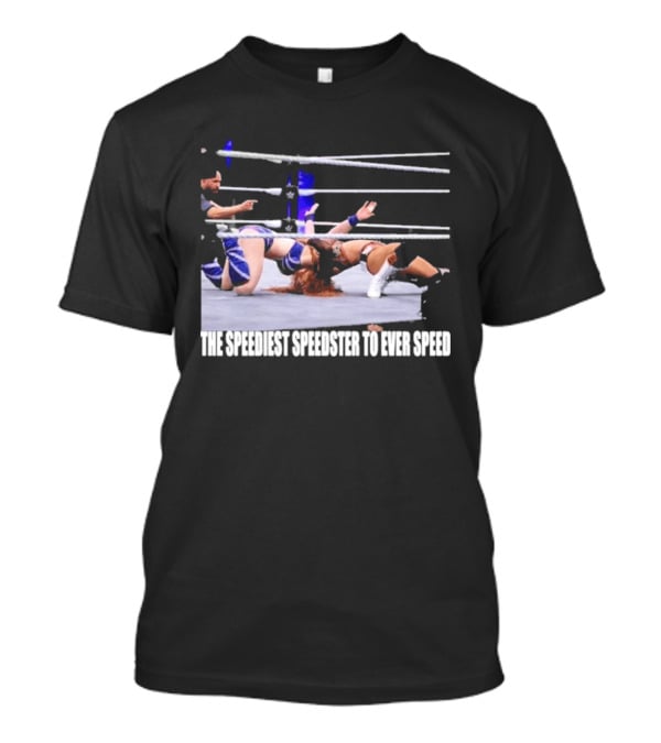Wrensday Evolved The Speediest Speedster Wrestling Action Sequence T-Shirt