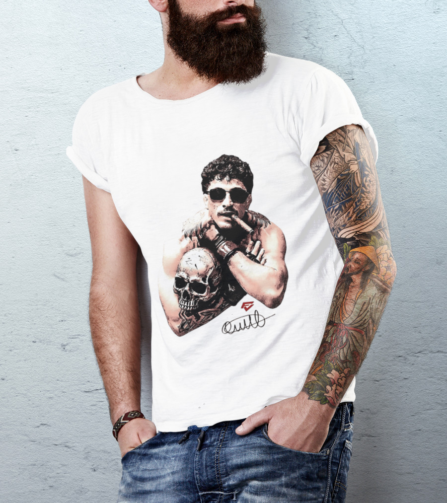 Smokilld Smokebreak Skull Tattoo Sunglasses Cigar T-Shirt