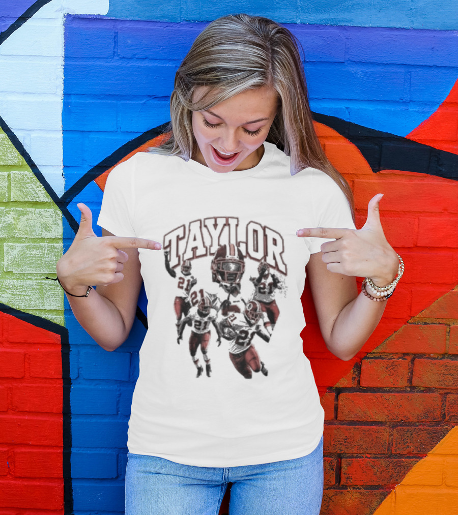 Taylor Washington Redskins 21 Northwest Stadium Football T-Shirt