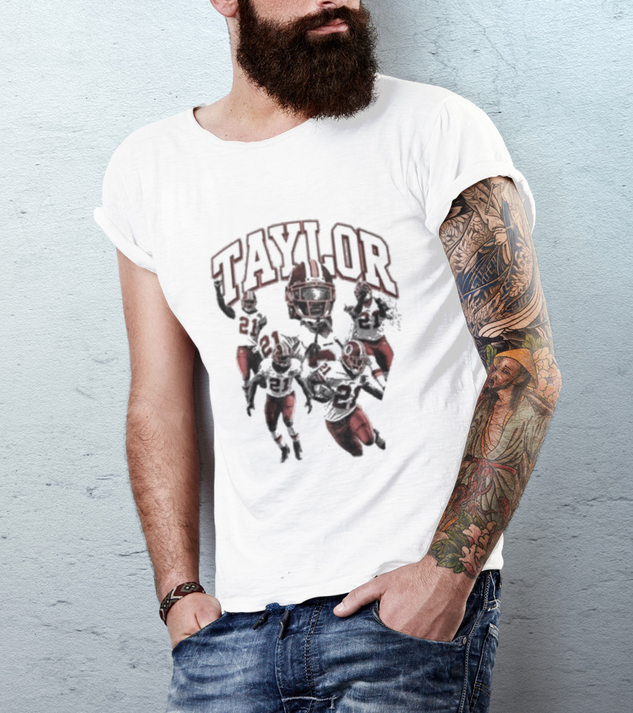 Taylor Washington Redskins 21 Northwest Stadium Football T-Shirt