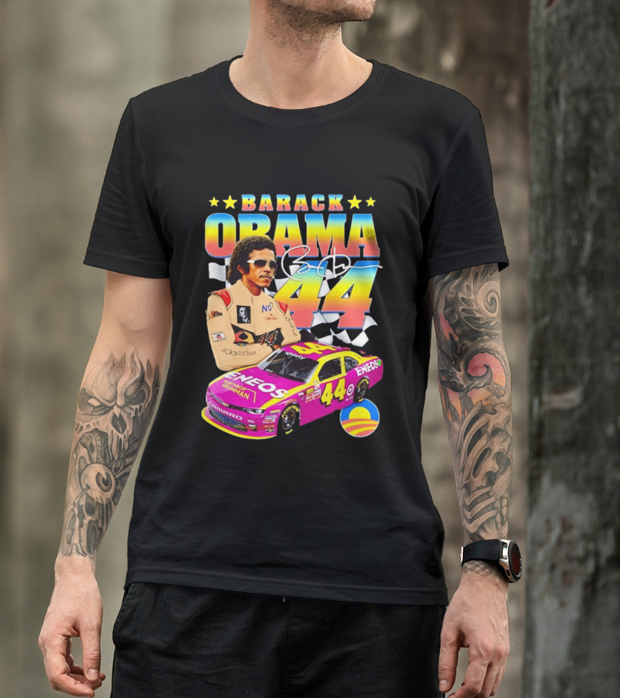 Barack Obama Racing 44 ENEOS NASCAR T-Shirt
