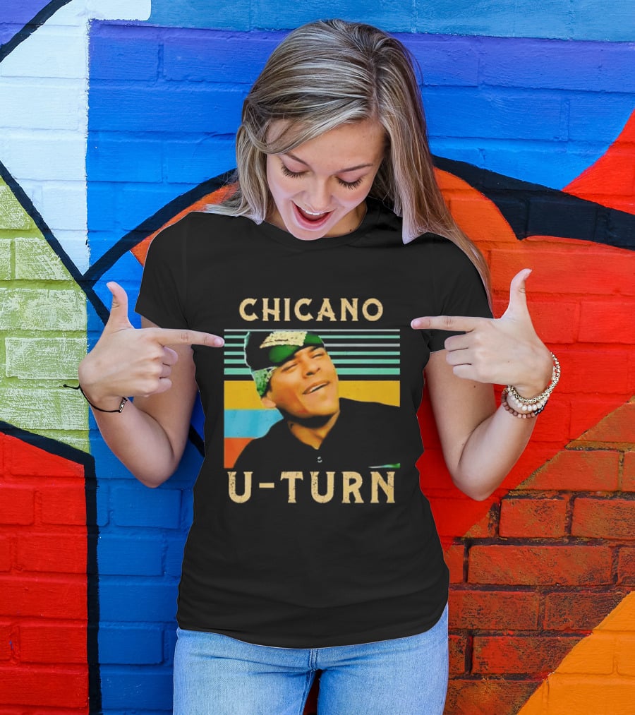 Chicano U Turn Sunset Stripes Smiling Man Bandana T-Shirt