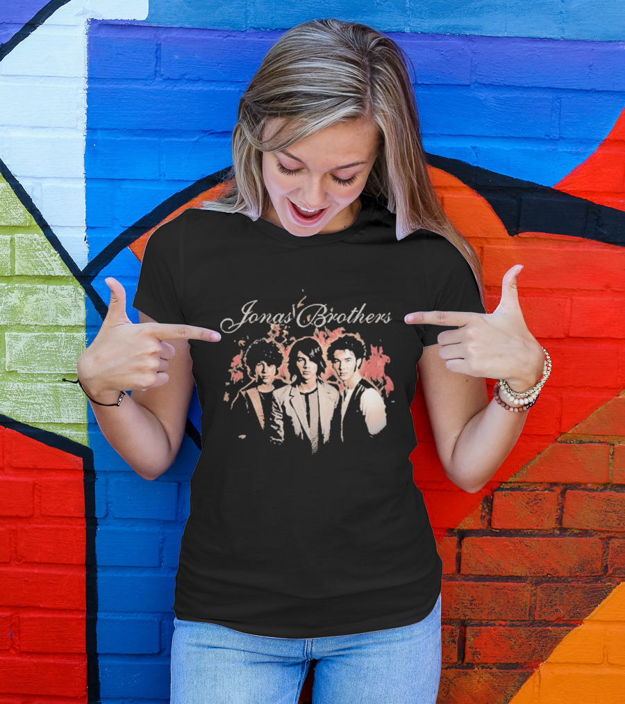 Jonas Brothers Fiery Backdrop Trio T-Shirt