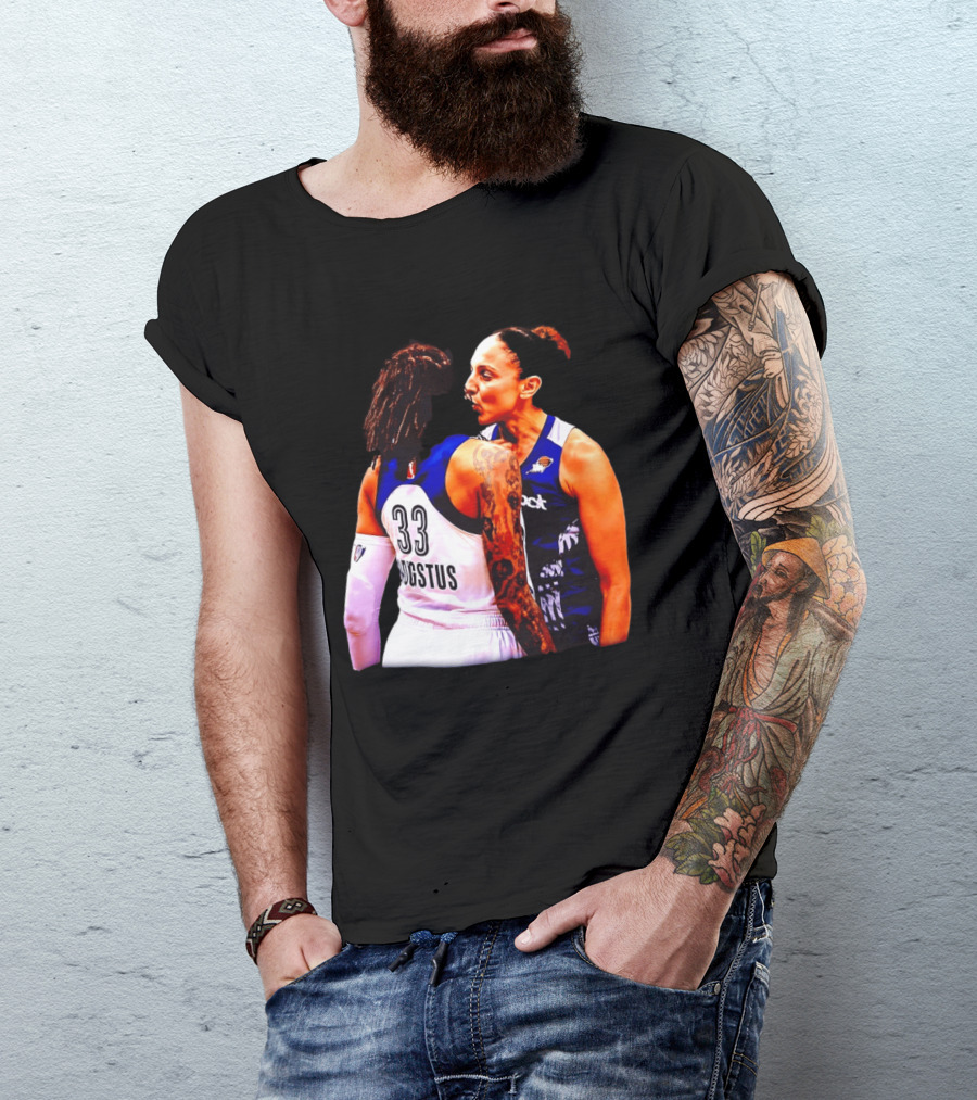 WNBA Diana Taurasi And Seimone Augustus Iconic Encounter Basketball Moment T-Shirt