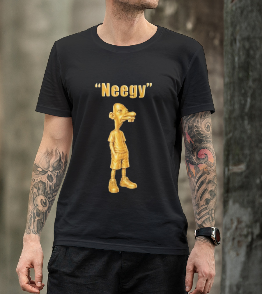 Neegy Energy Tung Tung Vintage Cartoon T-Shirt