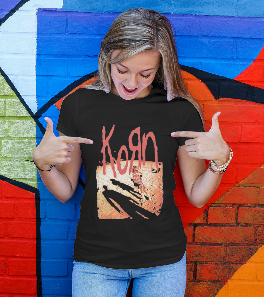 Korn Self Titled Album Cover Art With Distressed Child T-Shirt