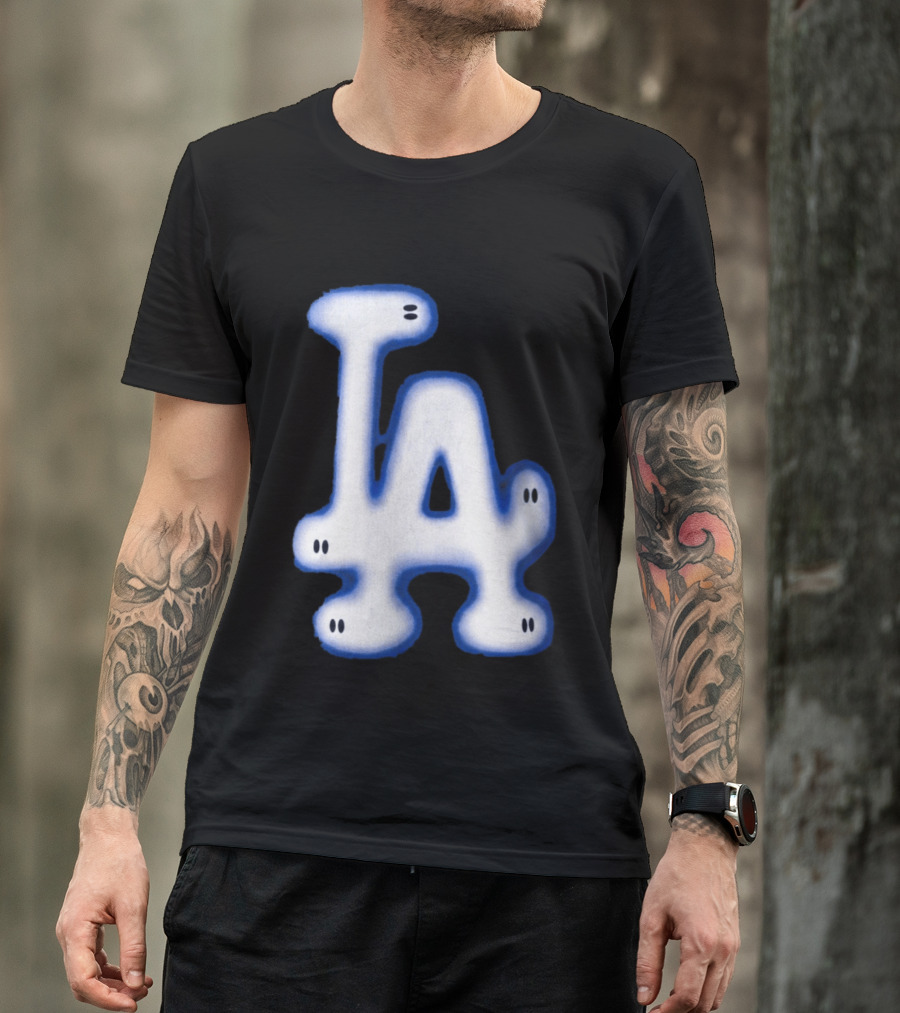 LA Dodgers Blue Ghost Airbrush T-Shirt