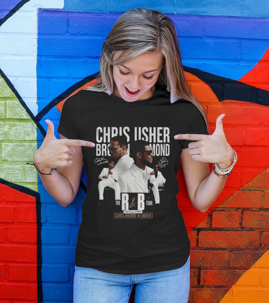 Chris Brown Usher The Kings Of R&B Tour 2026 T-Shirt
