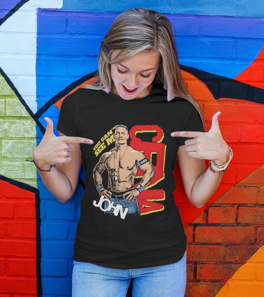 You Can't See Me John Cena Retro Style WWE Fan Favorite T-Shirt