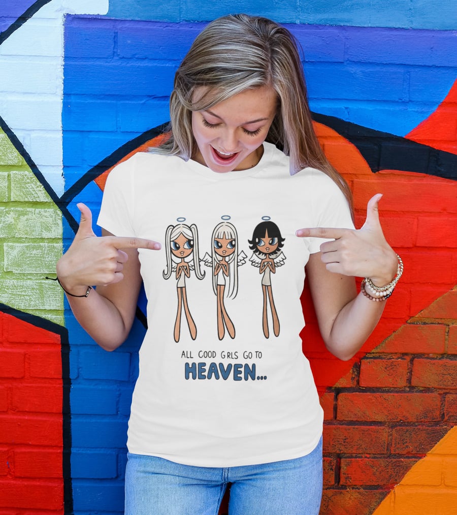 All Good Girls Go To Heaven Angel T-Shirt