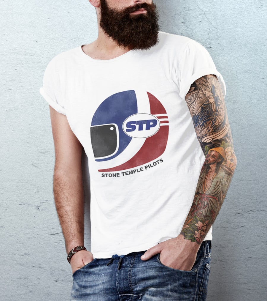 Stone Temple Pilots STP Helmet T-Shirt