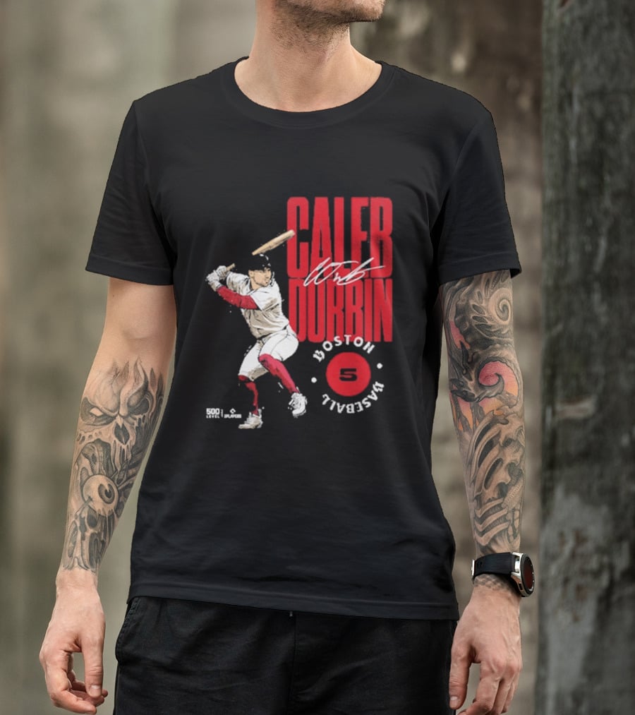 Caleb Durbin Boston Baseball Stamp Number 5 T-Shirt