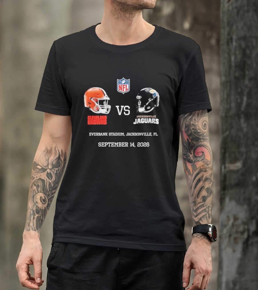 Cleveland Browns Vs Jacksonville Jaguars NFL EverBank Stadium Jacksonville FL September 14 2026 T-Shirt