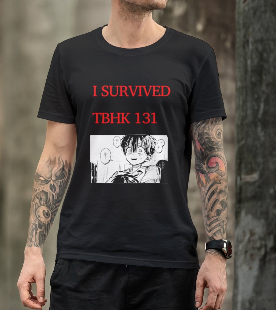 I Survived Tbhk 131 Crying Boy Manga Panel Japanese Comic Scene T-Shirt