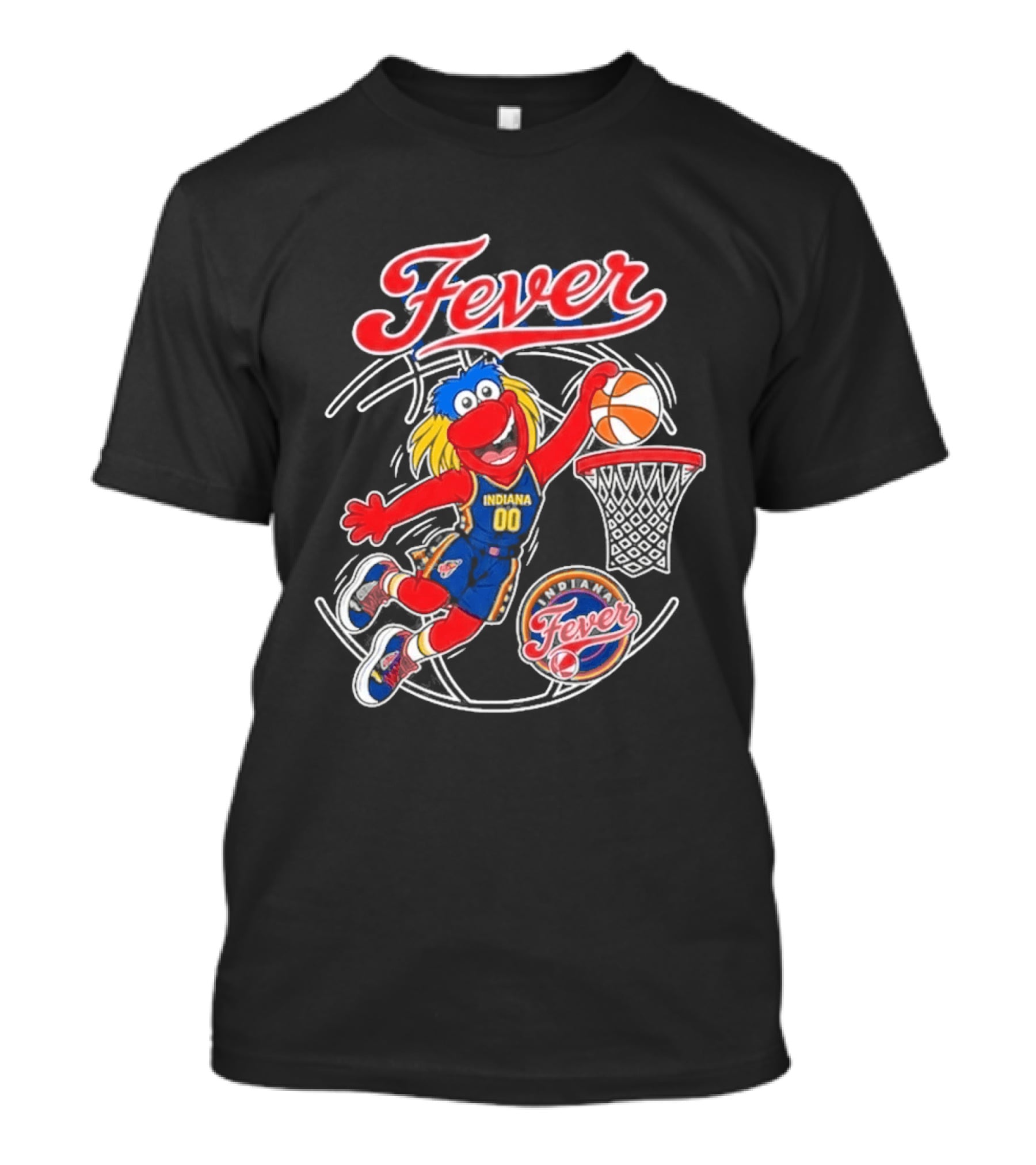 Indiana Fever Basketball Mascot Slam Dunk 2026 T-Shirt