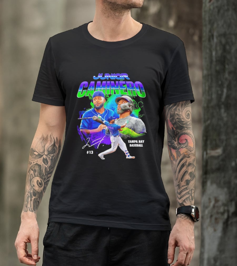 Junior Caminero Tampa Bay Baseball #13 2026 T-Shirt