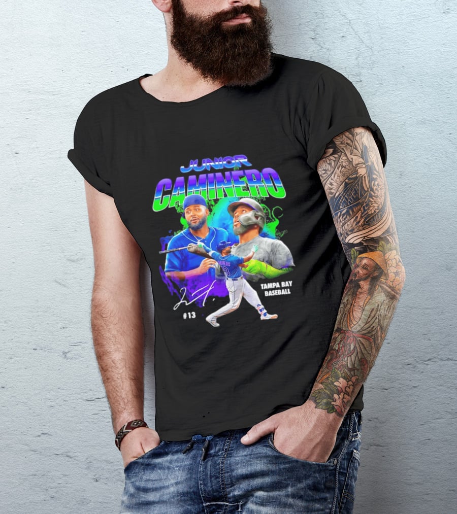 Junior Caminero Tampa Bay Baseball #13 2026 T-Shirt