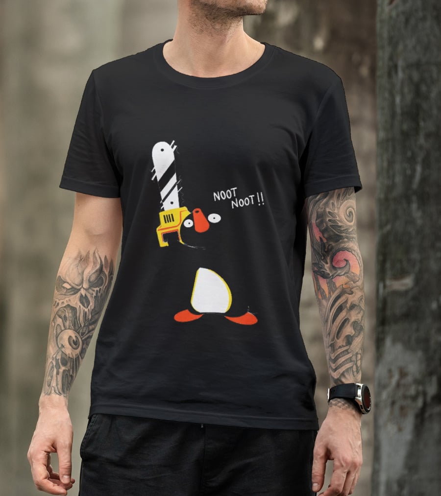 Pingu Chainsaw Noot Noot!! T-Shirt