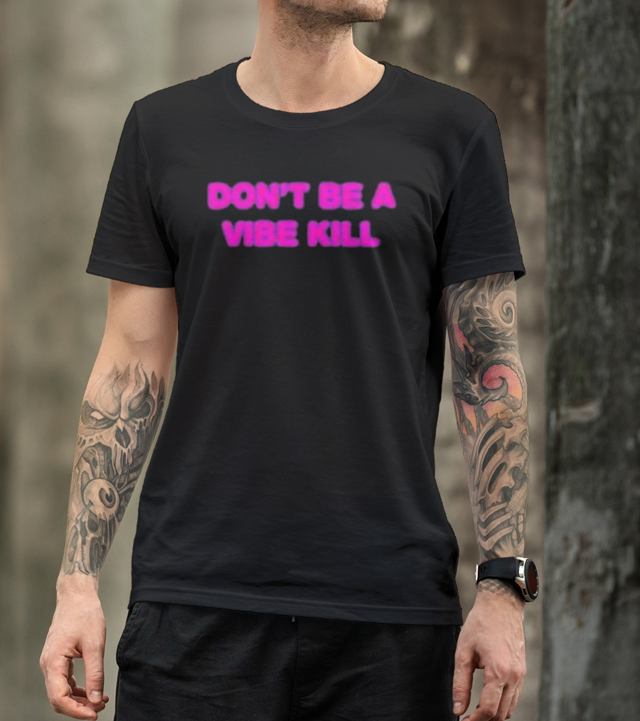 Madonna Don't Be A Vibe Kill Pink T-Shirt