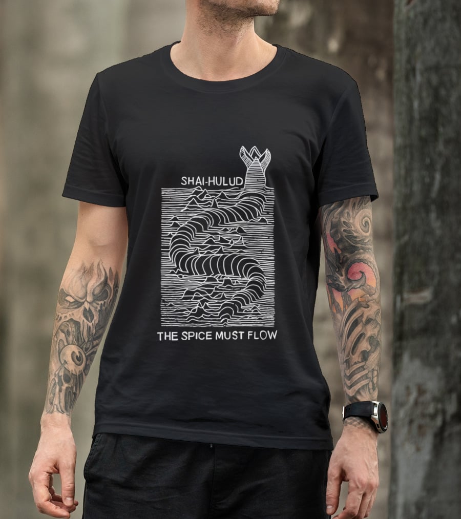 Shai Hulud The Spice Must Flow Dune Sandworm T-Shirt