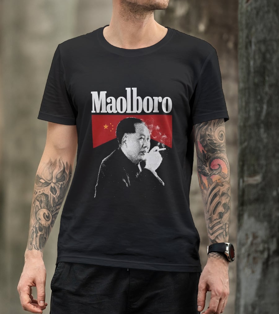 Maolboro Smoking Chairman Mao Zedong Communist T-Shirt