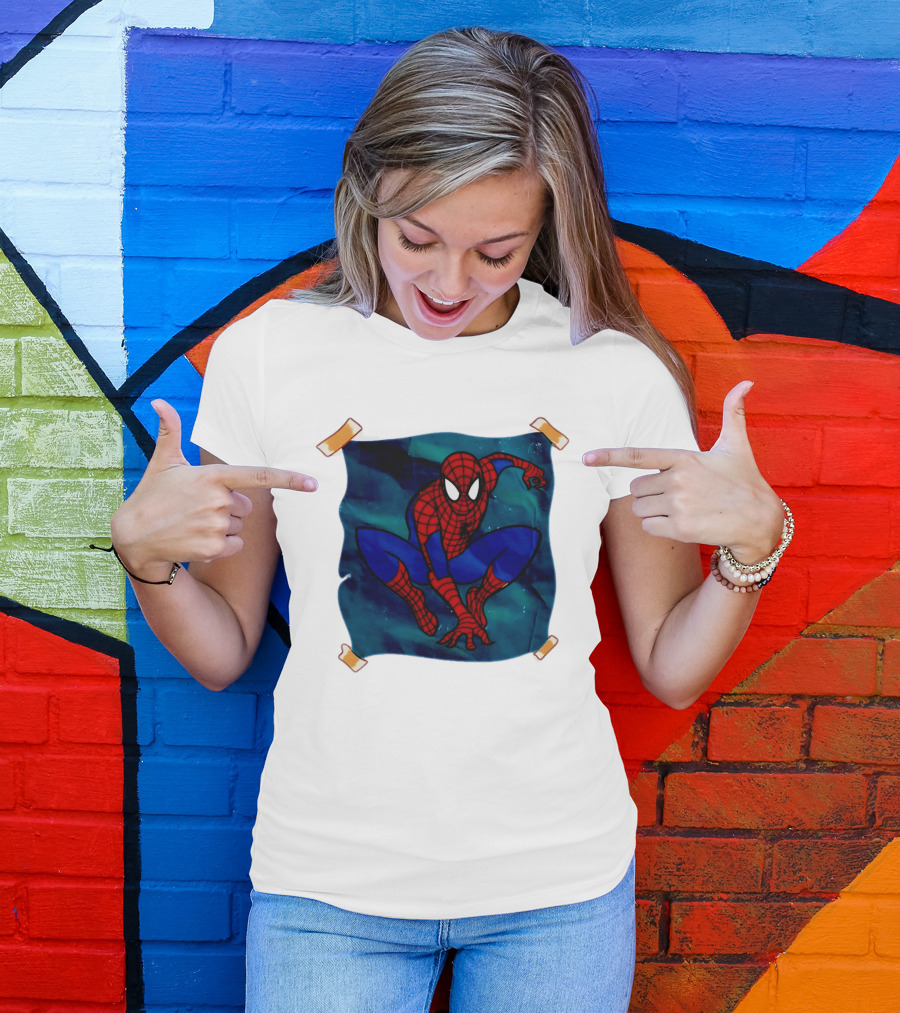 Spider Man Marvel Comics Superhero Iconic Action Pose T-Shirt