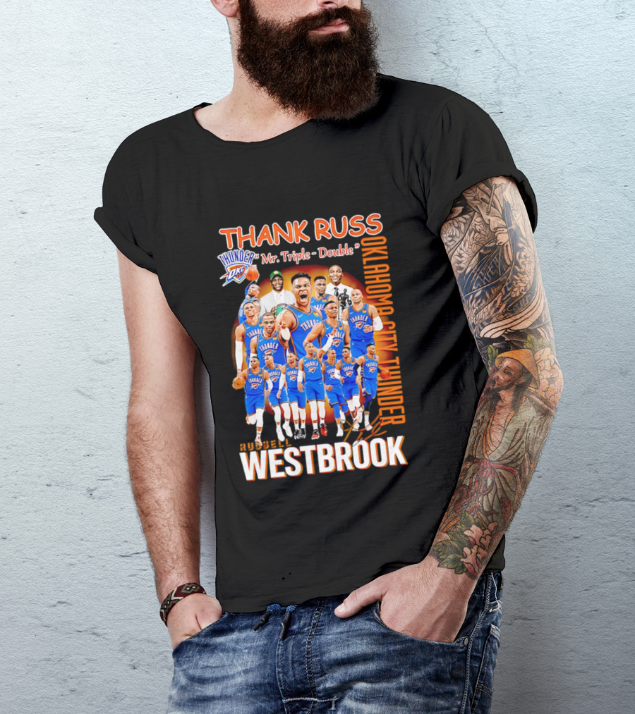 Thank Russ Mr Triple Double Oklahoma City Thunder Russell Westbrook T-Shirt