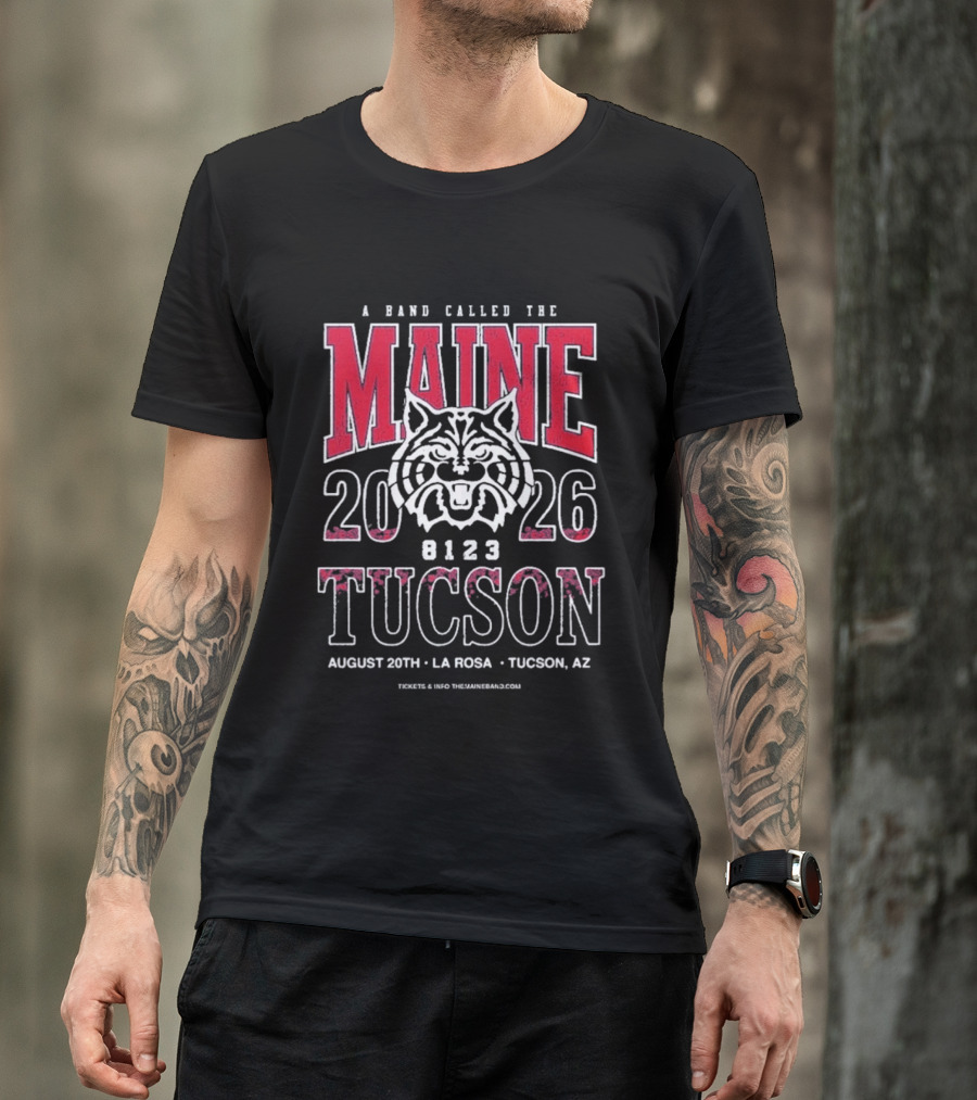 A Band Called The Maine 2026 Tucson AZ August 20th La Rosa Event T-Shirt