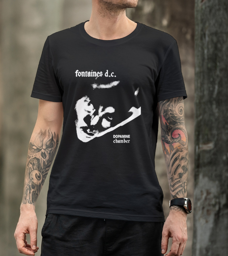 Fontaines D.C. Dopamine Chamber Black And White T-Shirt